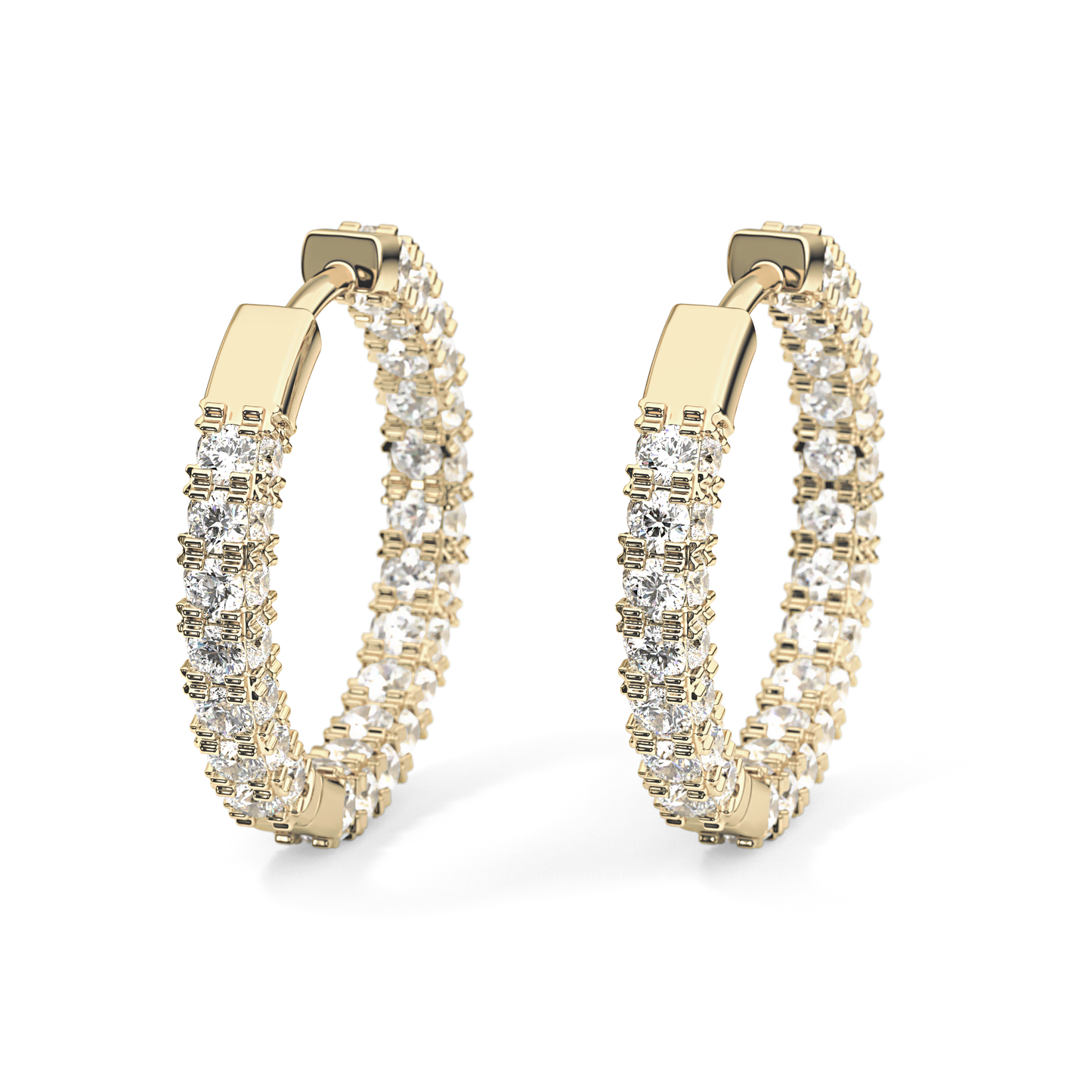 0.4 TCW Round Lab Grown Diamond Stud Earrings