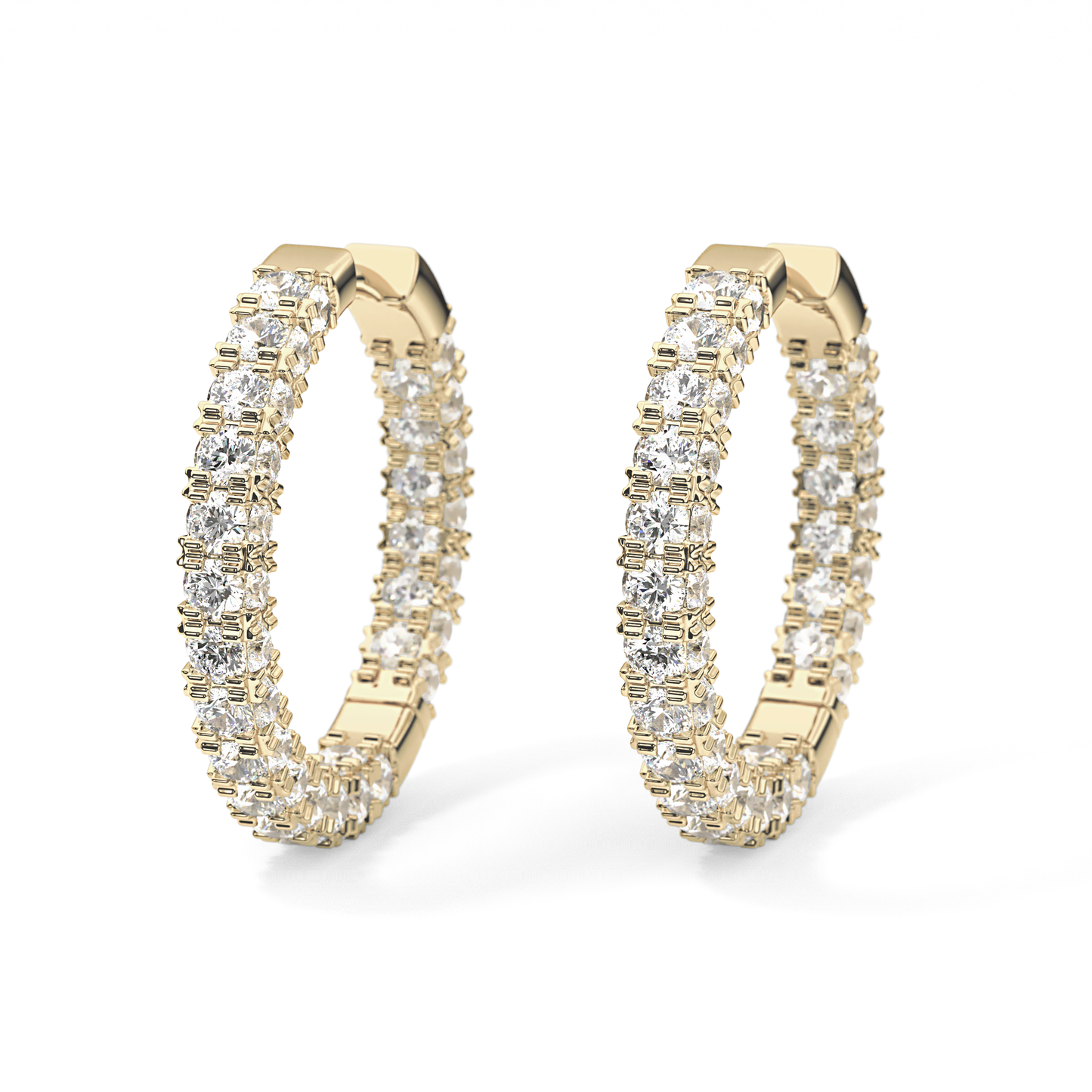 0.4 TCW Round Lab Grown Diamond Stud Earrings