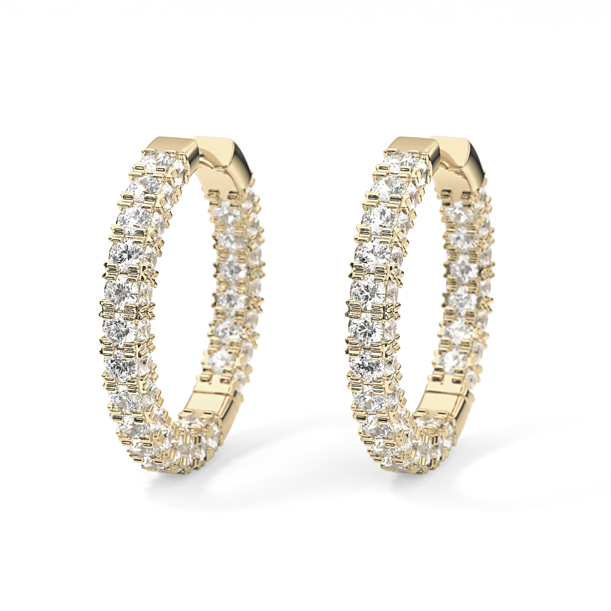 0.4 TCW Round Lab Grown Diamond Stud Earrings