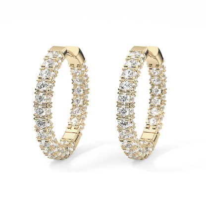 0.4 TCW Round Lab Grown Diamond Stud Earrings