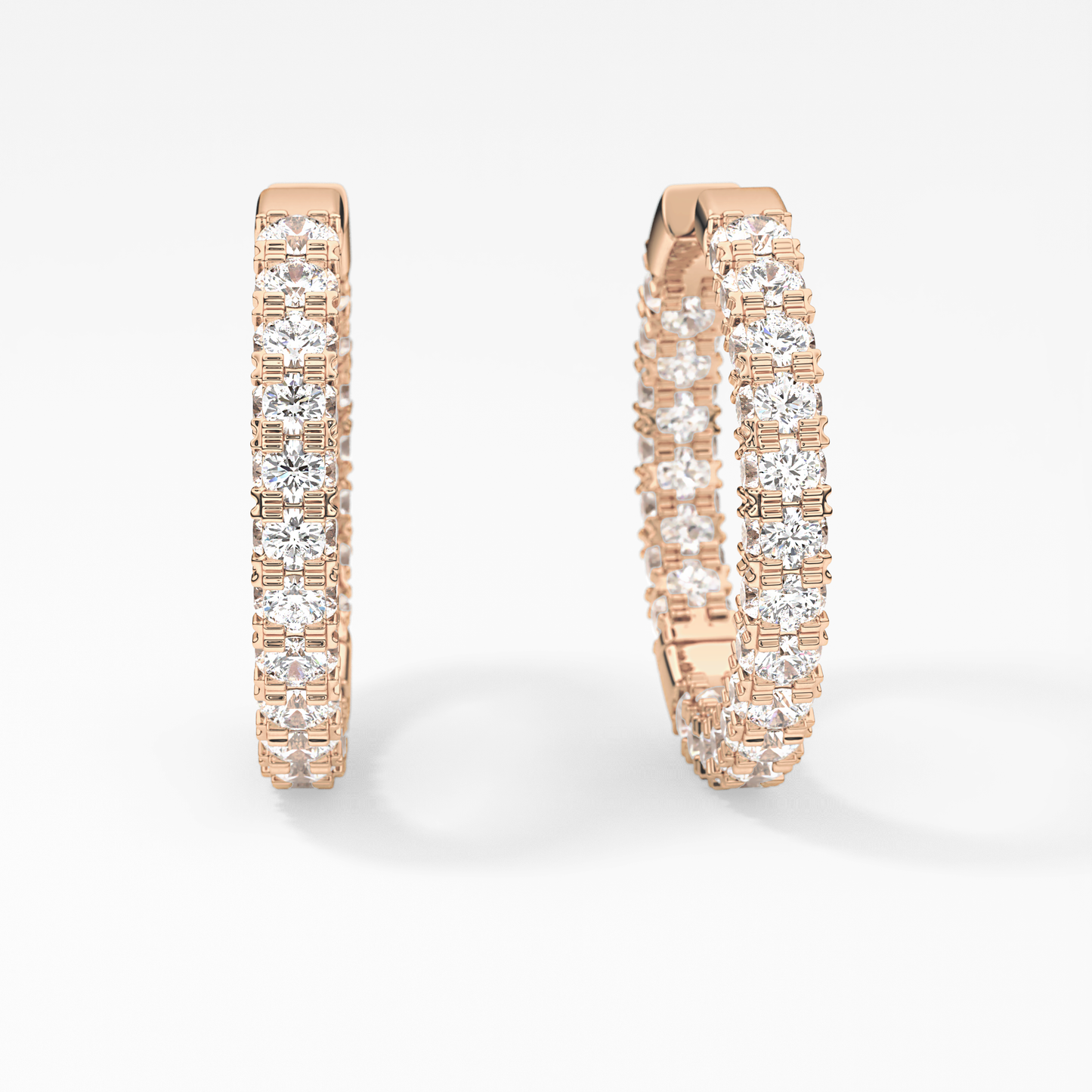 0.4 TCW Round Lab Grown Diamond Stud Earrings