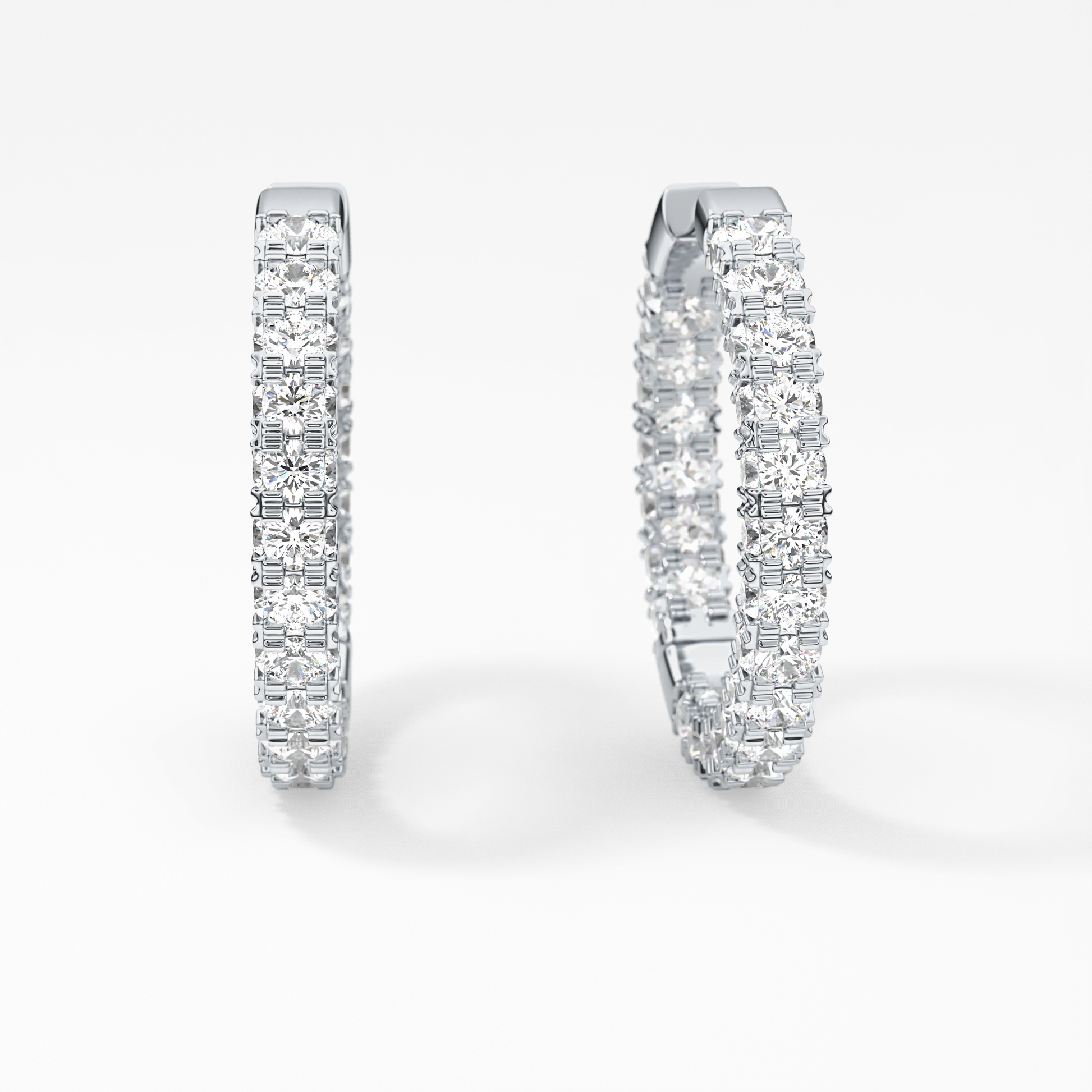 0.4 TCW Round Lab Grown Diamond Stud Earrings