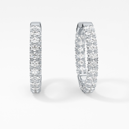 0.4 TCW Round Lab Grown Diamond Stud Earrings