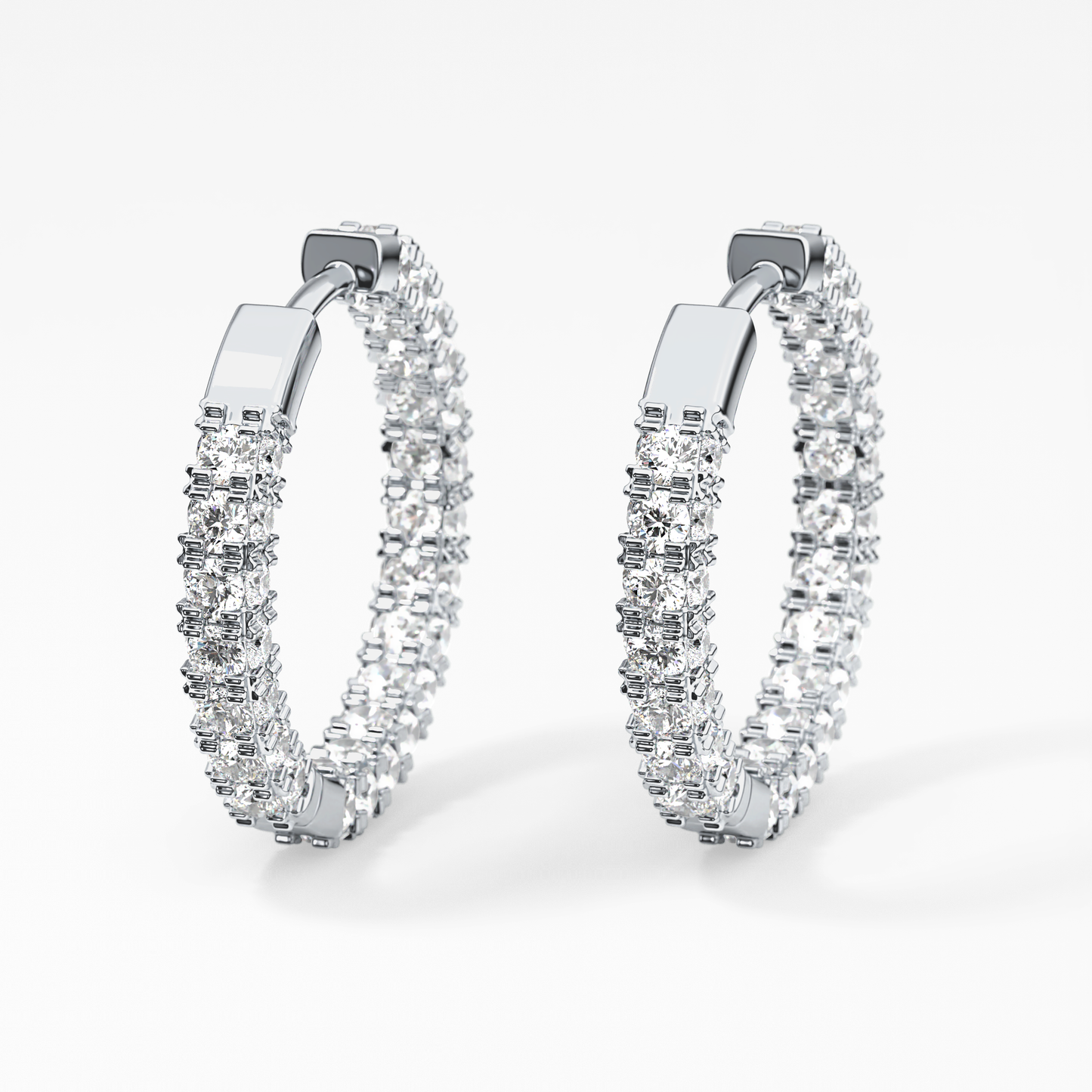 0.4 TCW Round Lab Grown Diamond Stud Earrings
