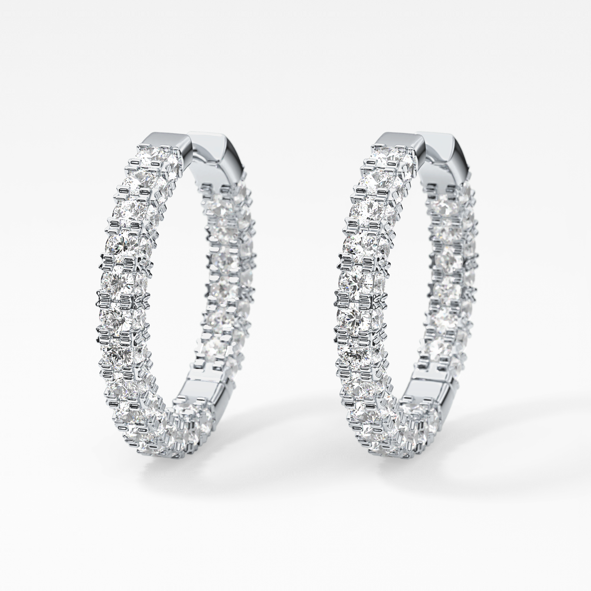 0.4 TCW Round Lab Grown Diamond Stud Earrings