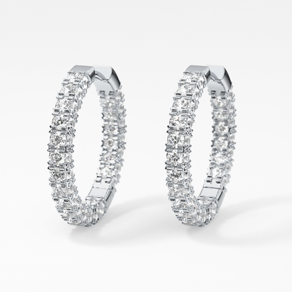 0.4 TCW Round Lab Grown Diamond Stud Earrings