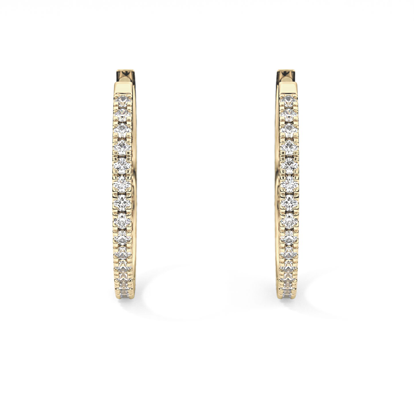 0.4 TCW Round Lab Grown Diamond Stud Earrings