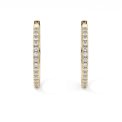 0.4 TCW Round Lab Grown Diamond Stud Earrings