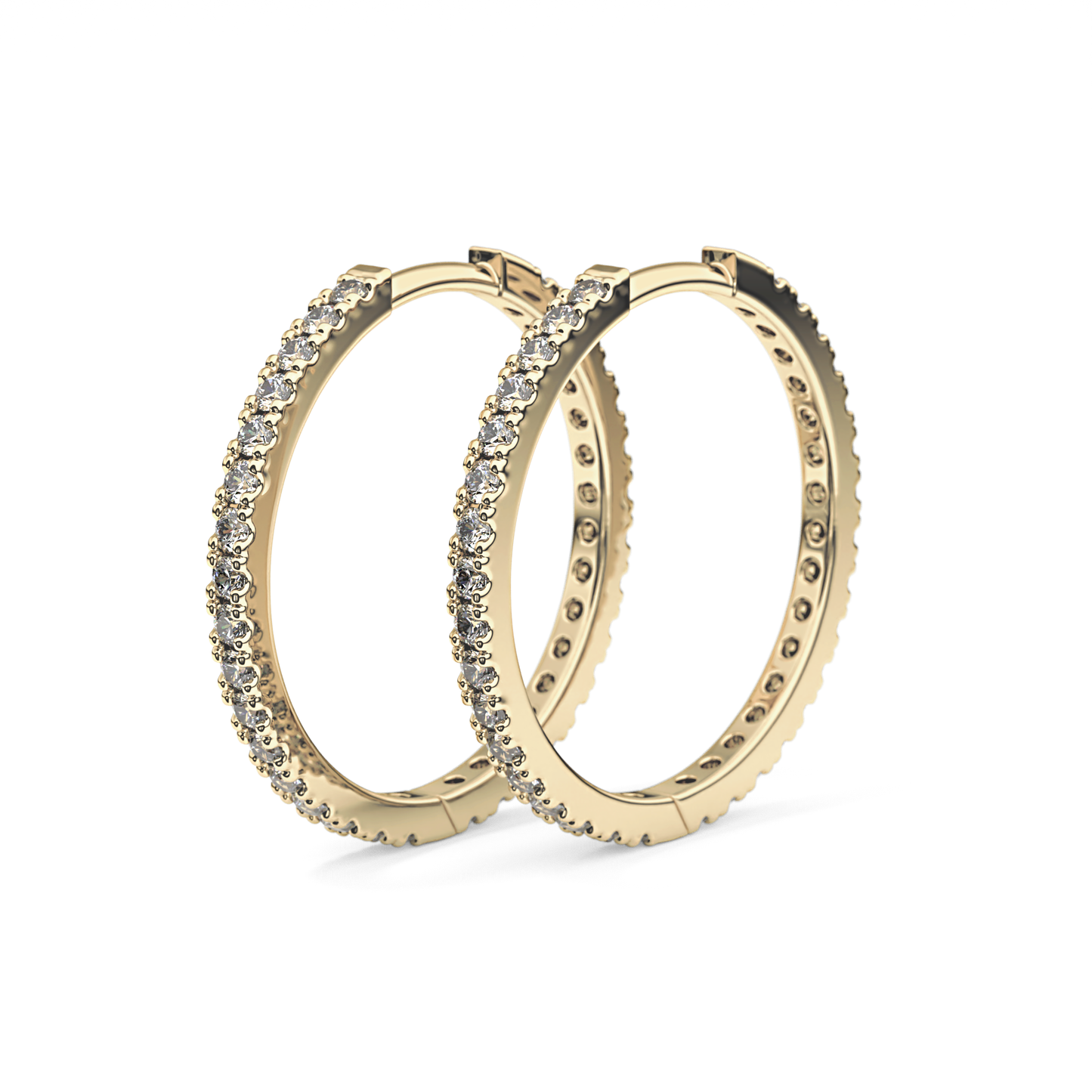 0.4 TCW Round Lab Grown Diamond Stud Earrings