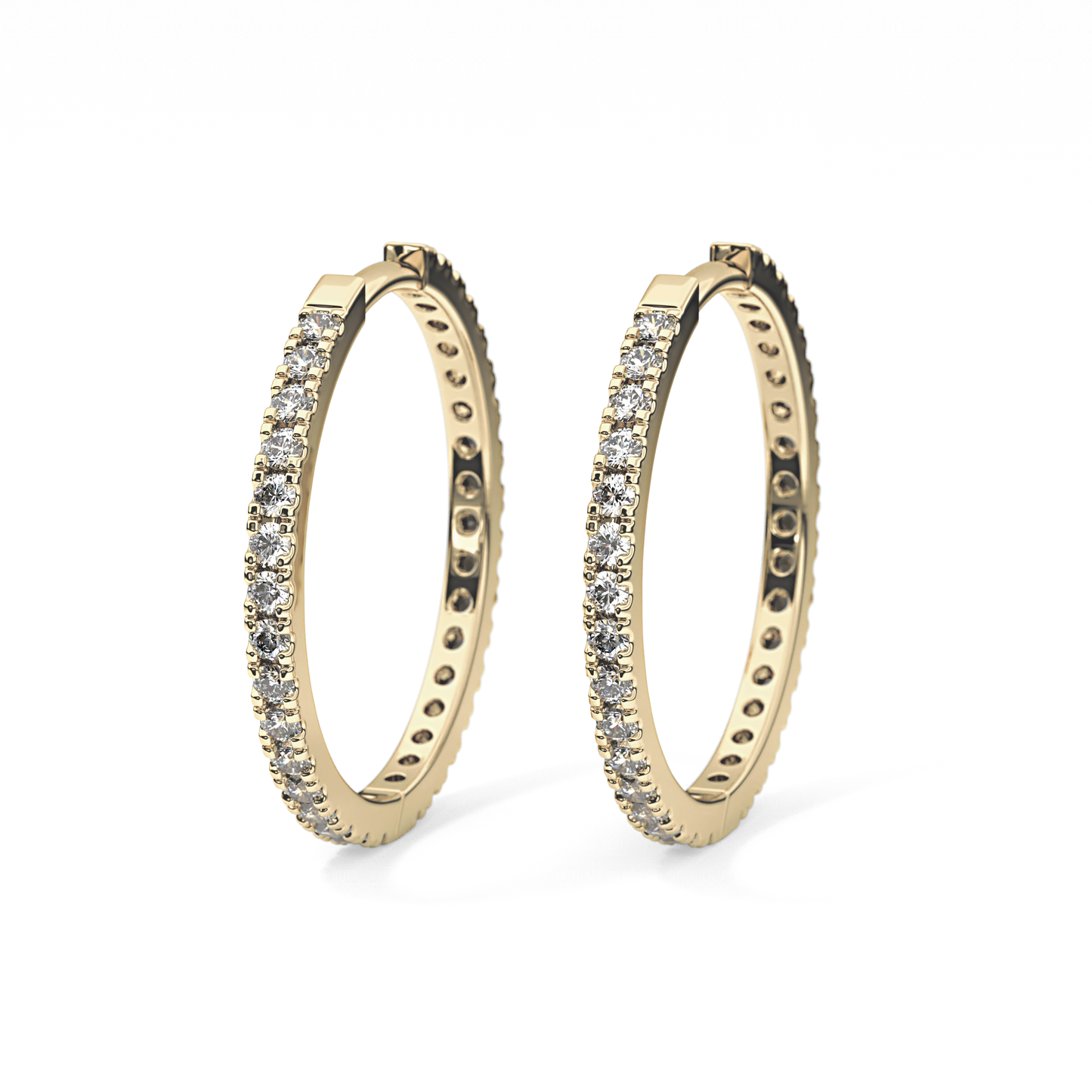 0.4 TCW Round Lab Grown Diamond Stud Earrings