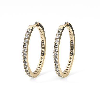 0.4 TCW Round Lab Grown Diamond Stud Earrings