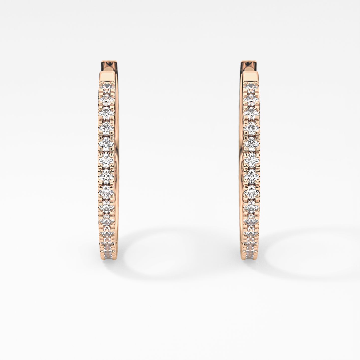 0.4 TCW Round Lab Grown Diamond Stud Earrings