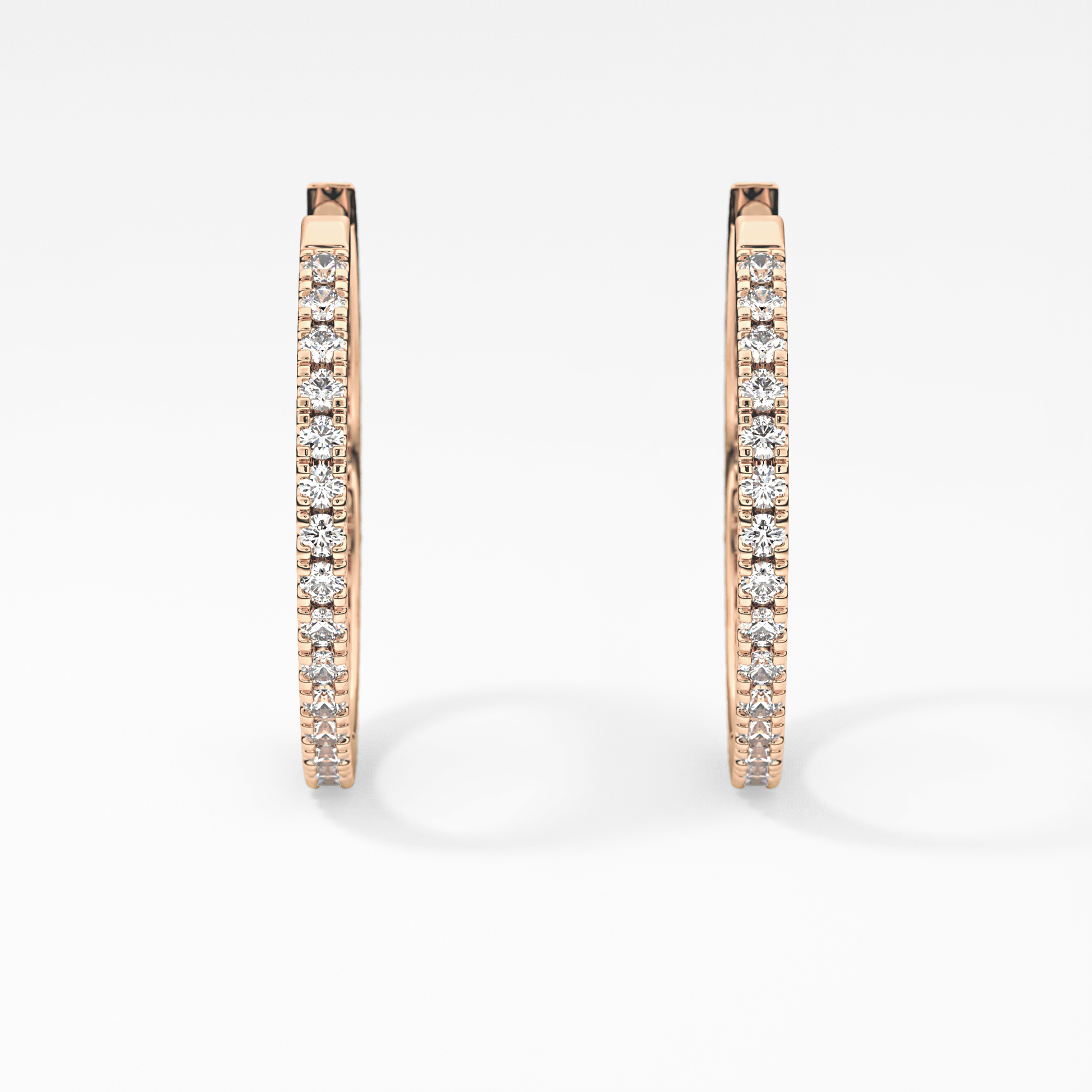 0.4 TCW Round Lab Grown Diamond Stud Earrings