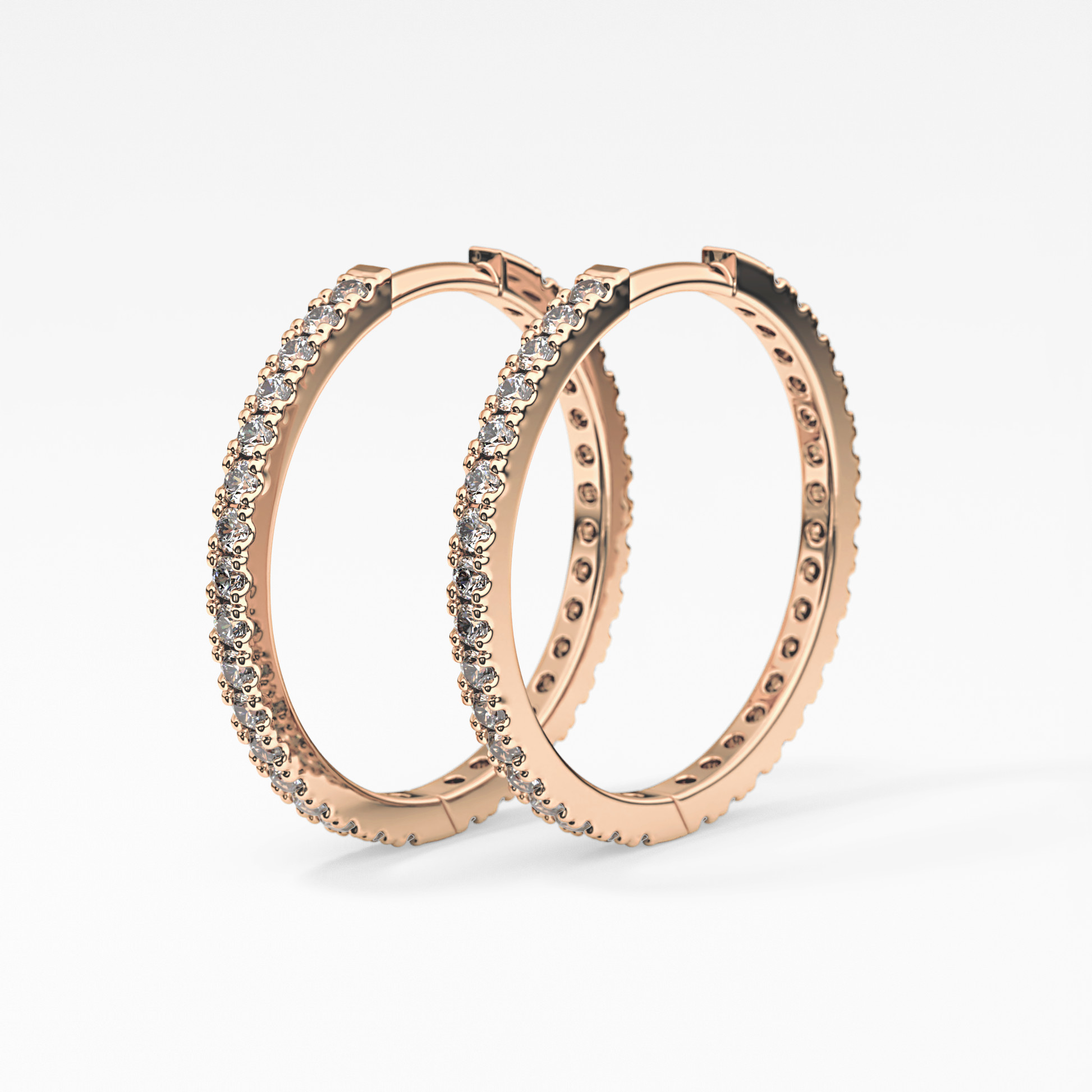 0.4 TCW Round Lab Grown Diamond Stud Earrings