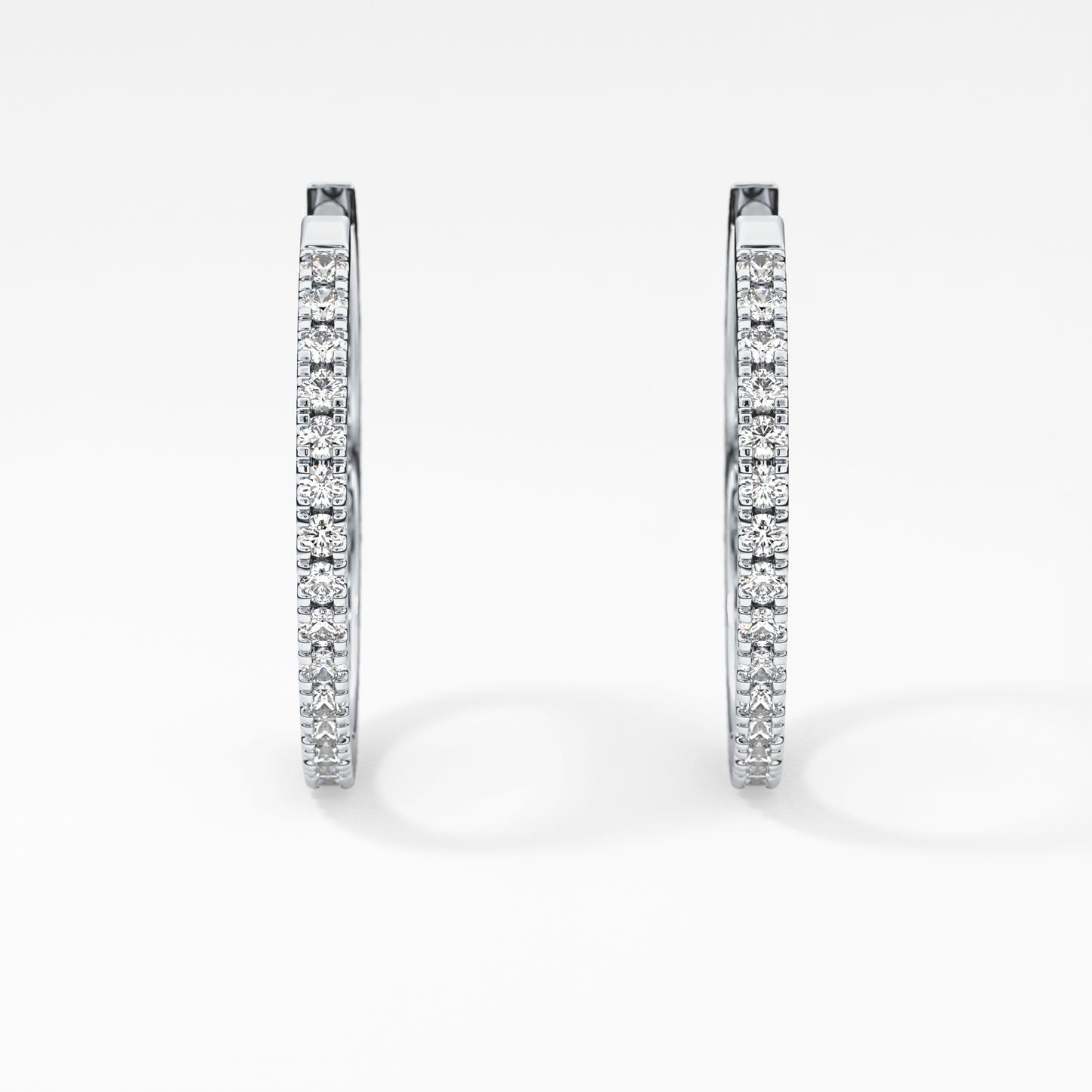 0.4 TCW Round Lab Grown Diamond Stud Earrings