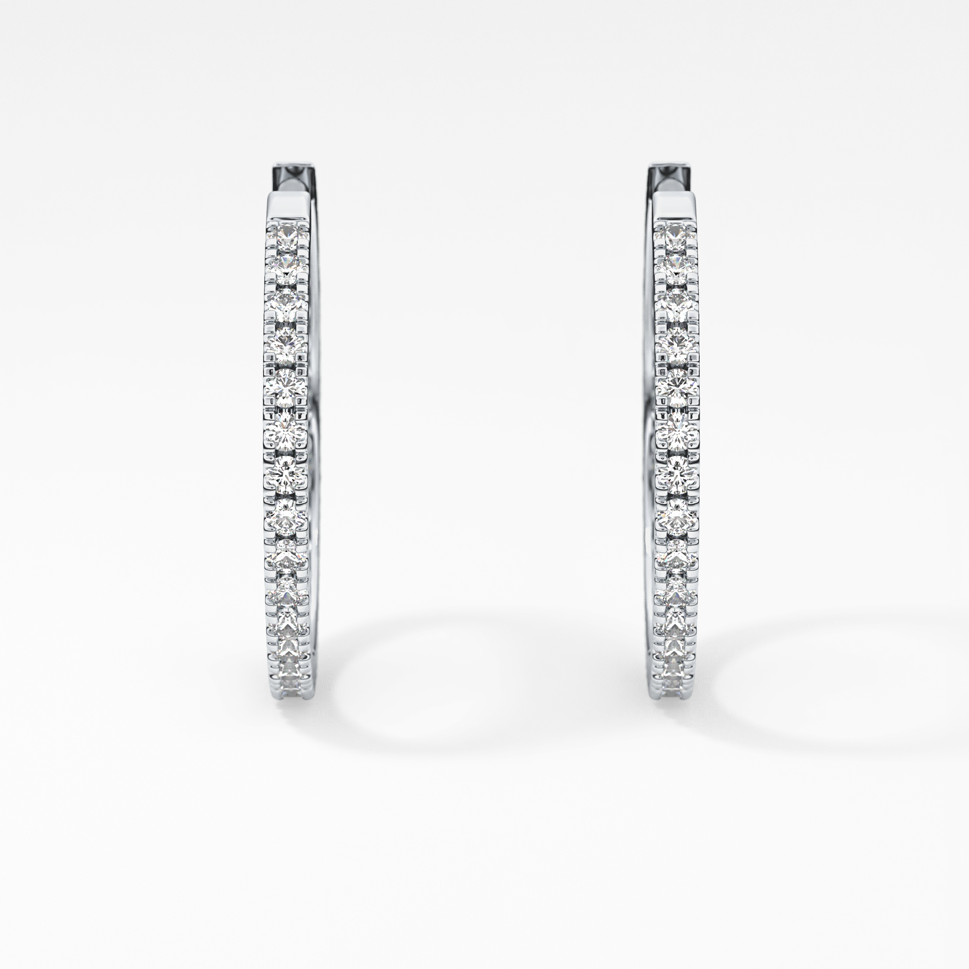 0.4 TCW Round Lab Grown Diamond Stud Earrings