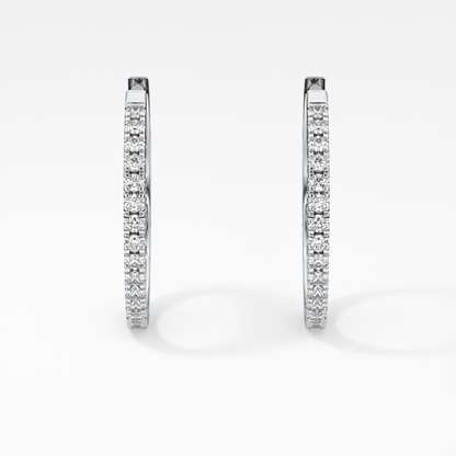 0.4 TCW Round Lab Grown Diamond Stud Earrings