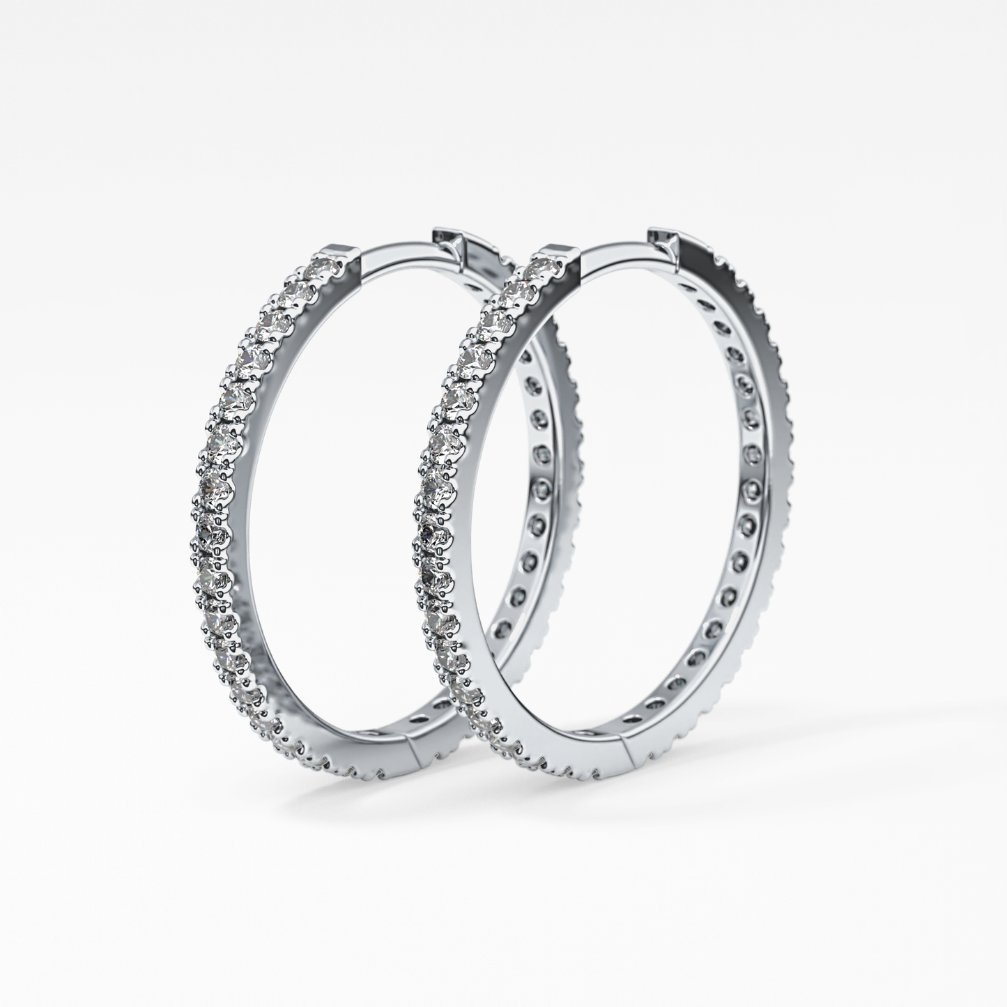 0.4 TCW Round Lab Grown Diamond Stud Earrings