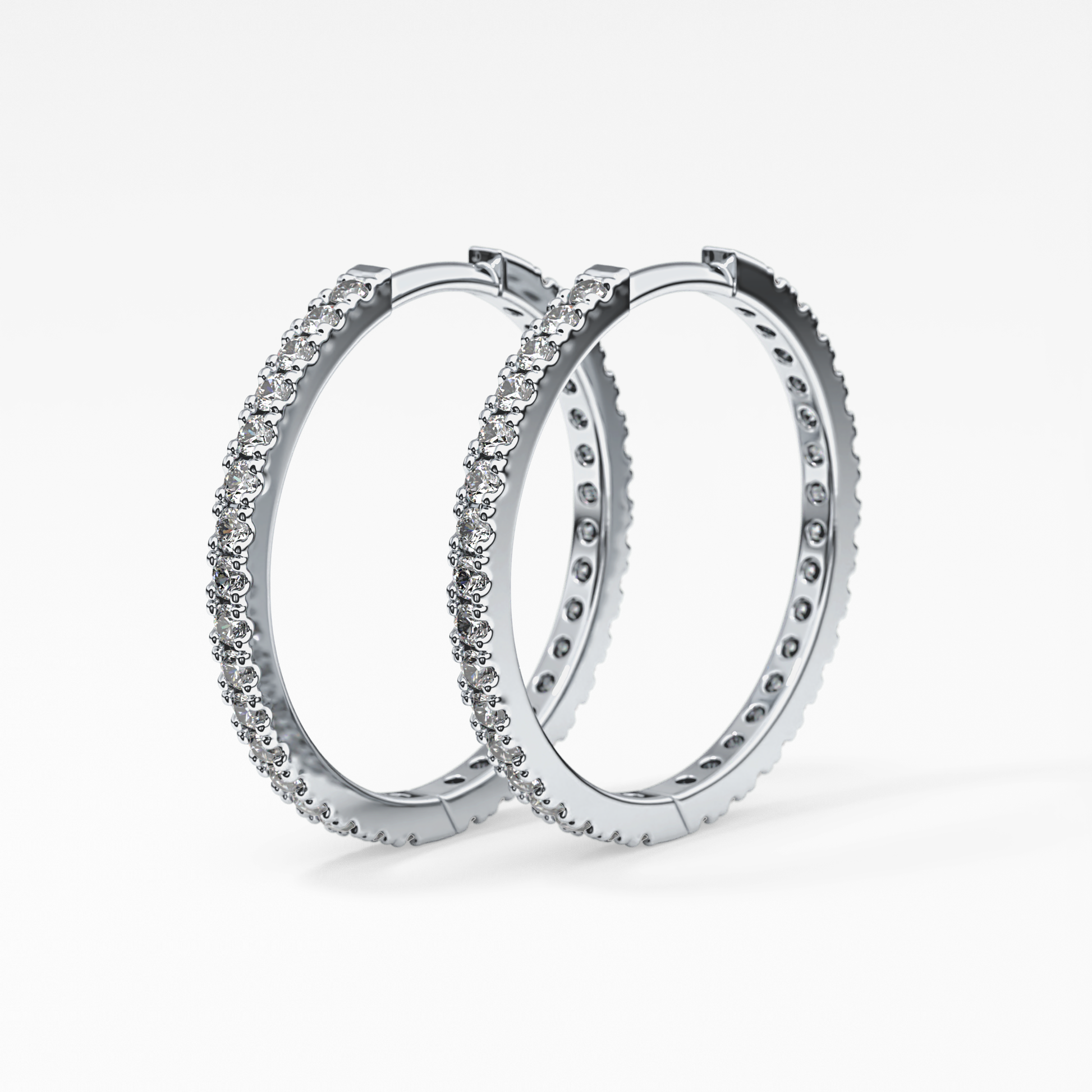 0.4 TCW Round Lab Grown Diamond Stud Earrings