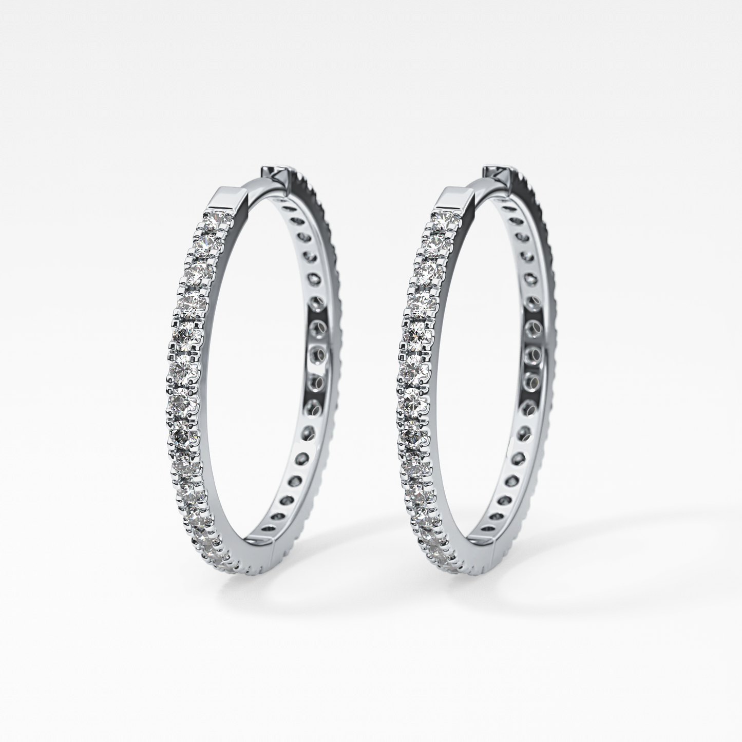 0.4 TCW Round Lab Grown Diamond Stud Earrings