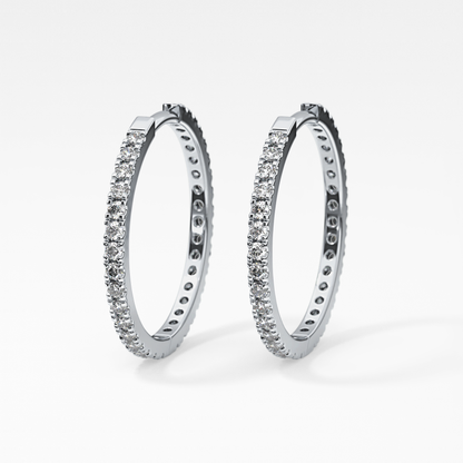 0.4 TCW Round Lab Grown Diamond Stud Earrings