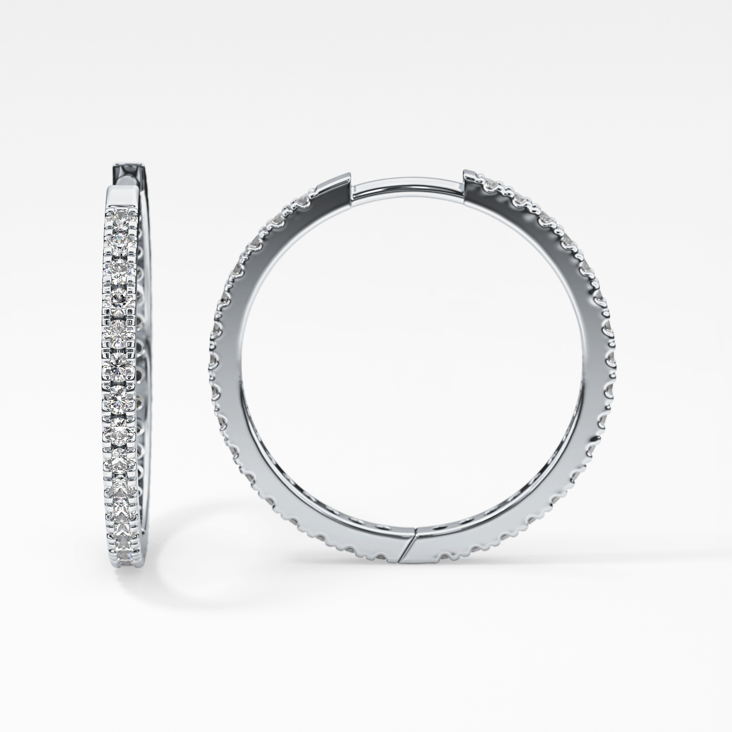 0.4 TCW Round Lab Grown Diamond Stud Earrings