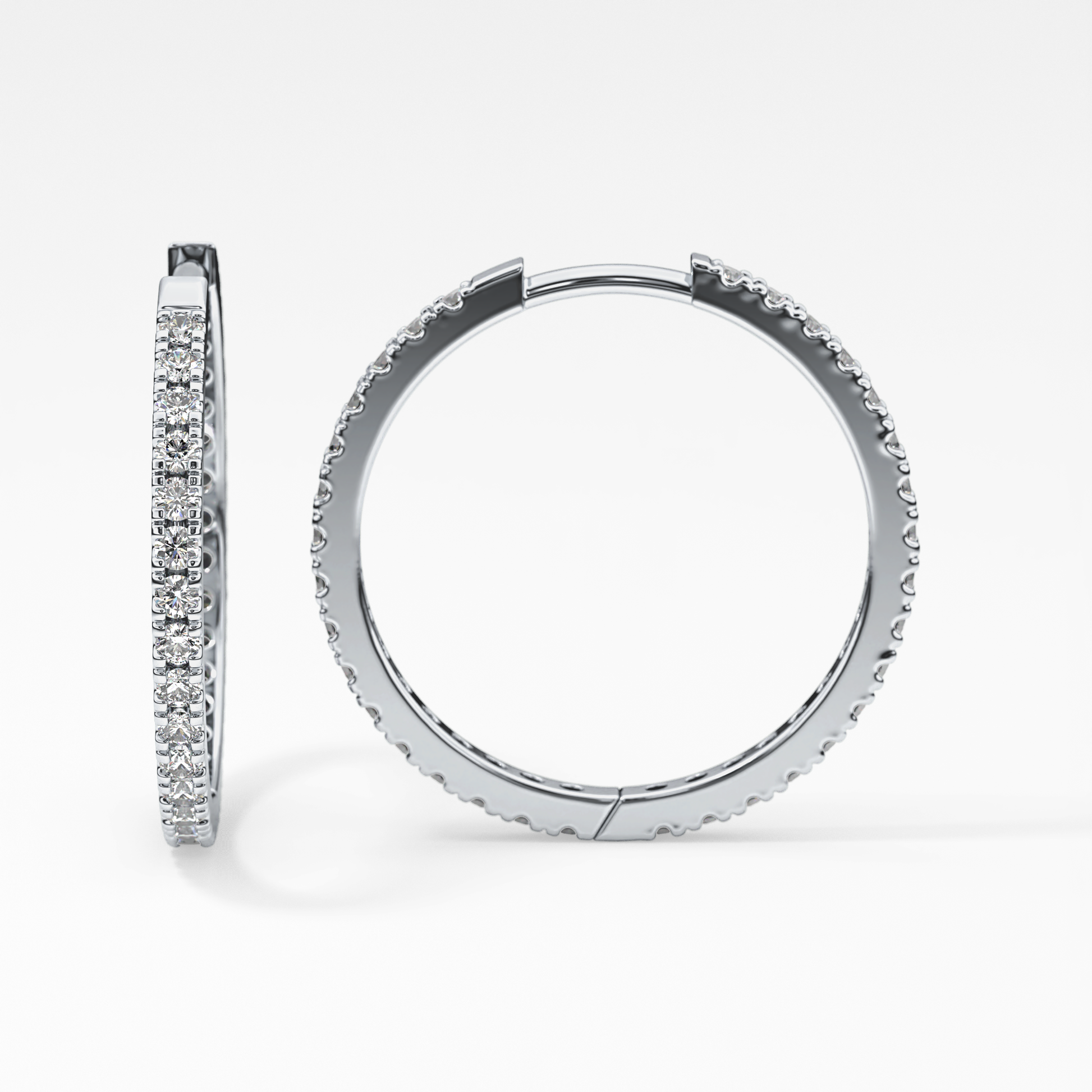 0.4 TCW Round Lab Grown Diamond Stud Earrings
