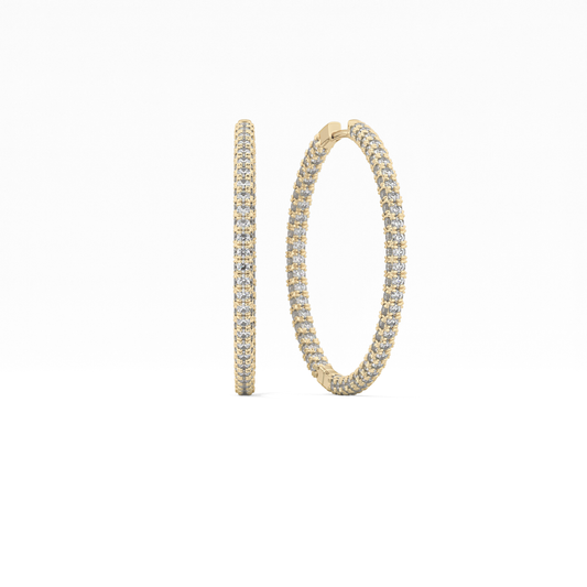 0.4 TCW Round Lab Grown Diamond Stud Earrings