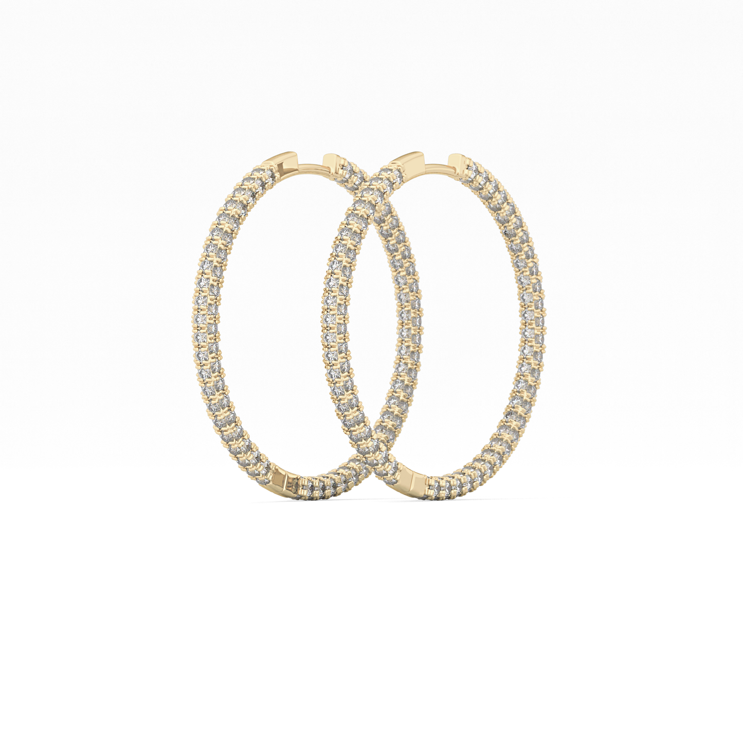 0.4 TCW Round Lab Grown Diamond Stud Earrings