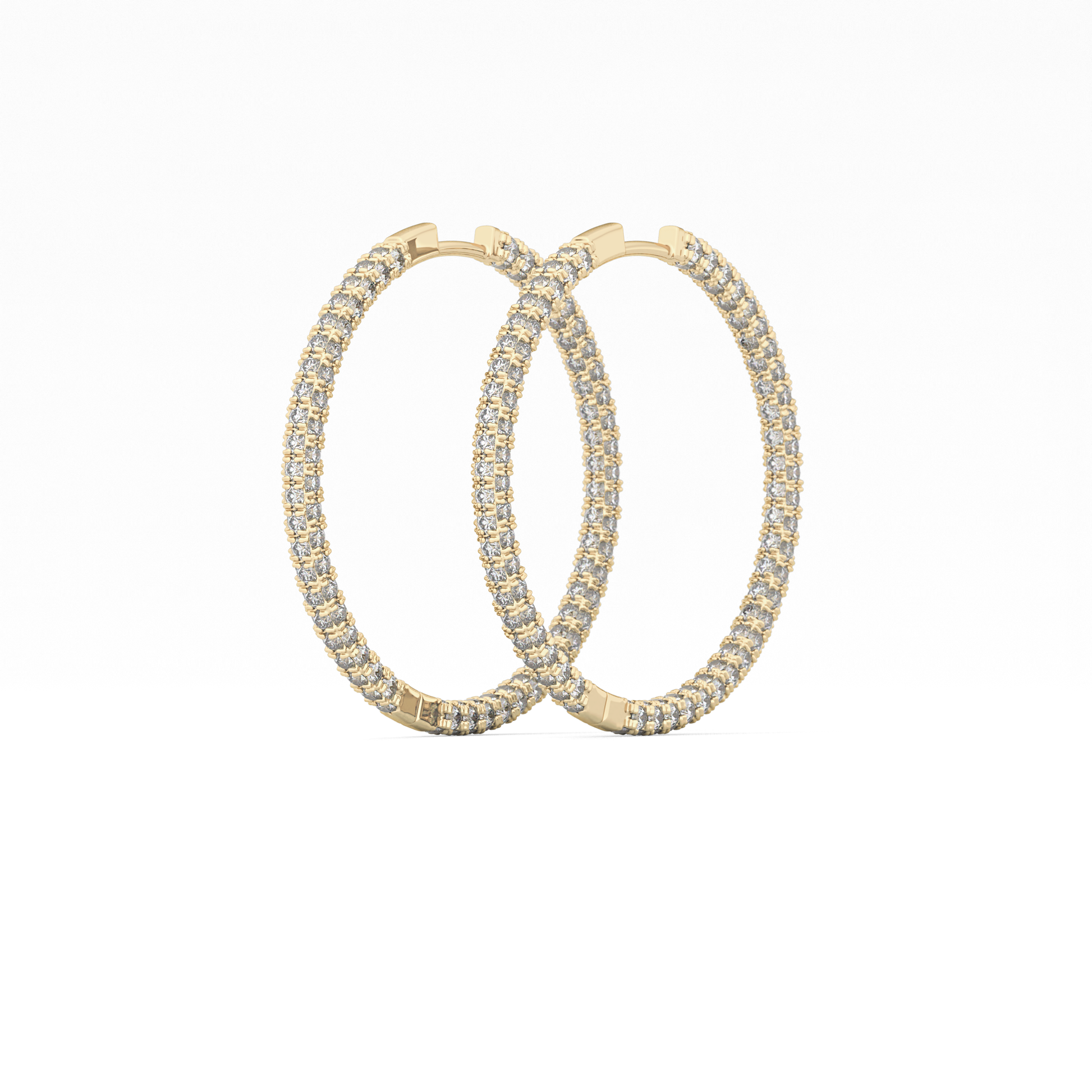 0.4 TCW Round Lab Grown Diamond Stud Earrings