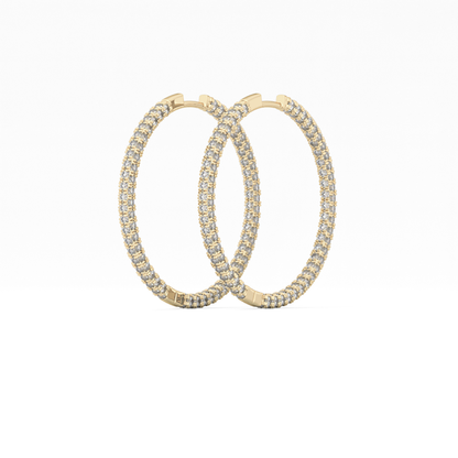 0.4 TCW Round Lab Grown Diamond Stud Earrings