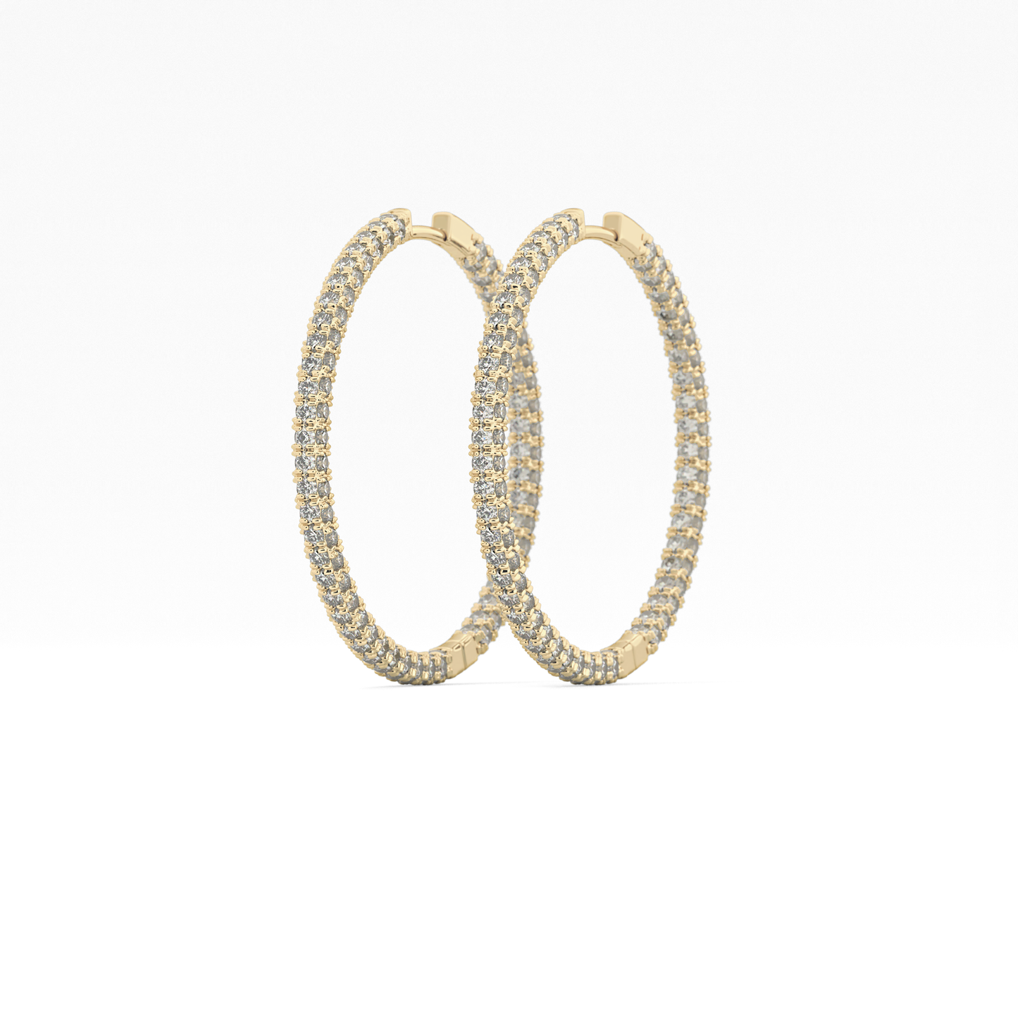 0.4 TCW Round Lab Grown Diamond Stud Earrings