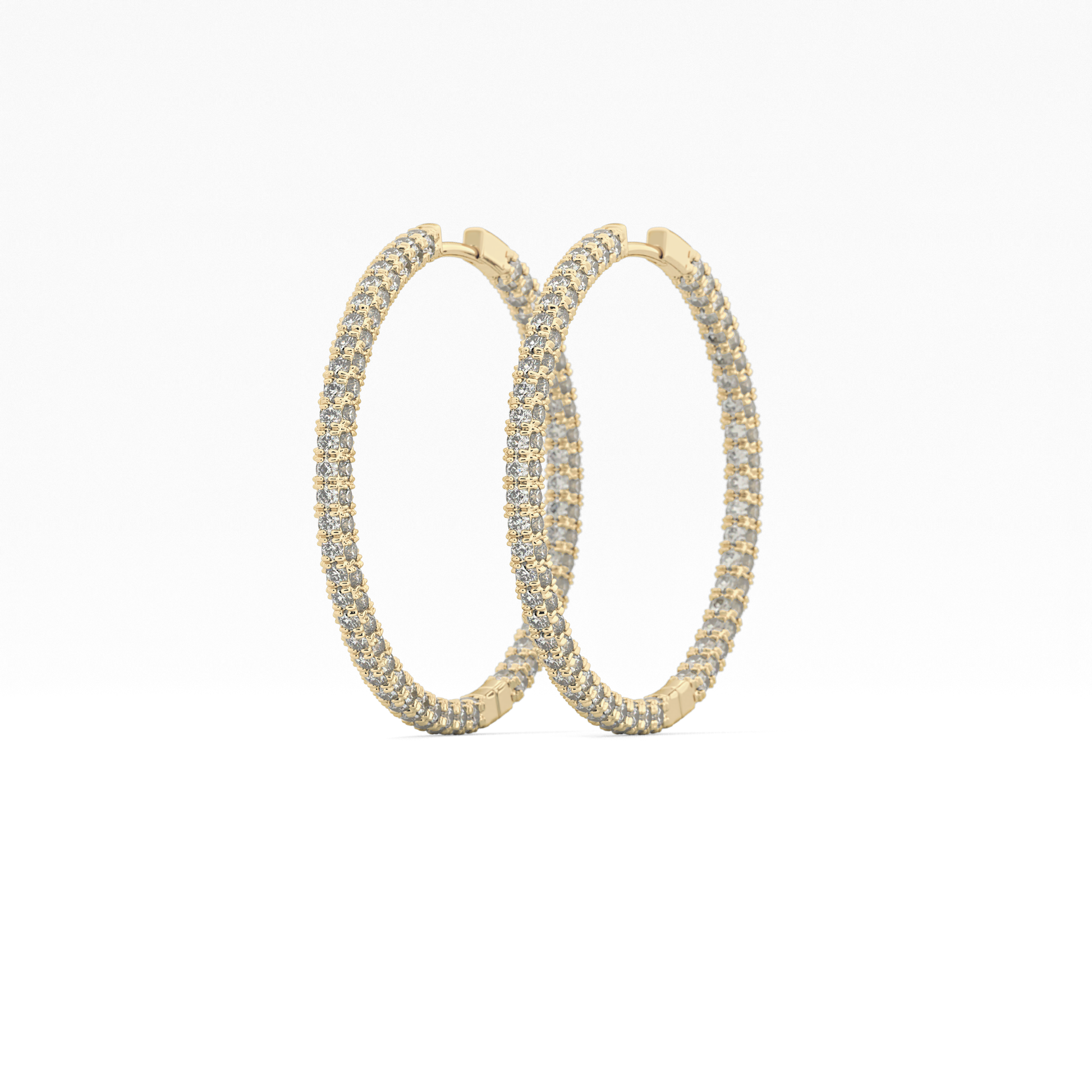 0.4 TCW Round Lab Grown Diamond Stud Earrings