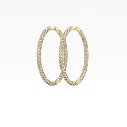 0.4 TCW Round Lab Grown Diamond Stud Earrings