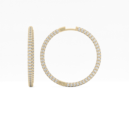 0.4 TCW Round Lab Grown Diamond Stud Earrings
