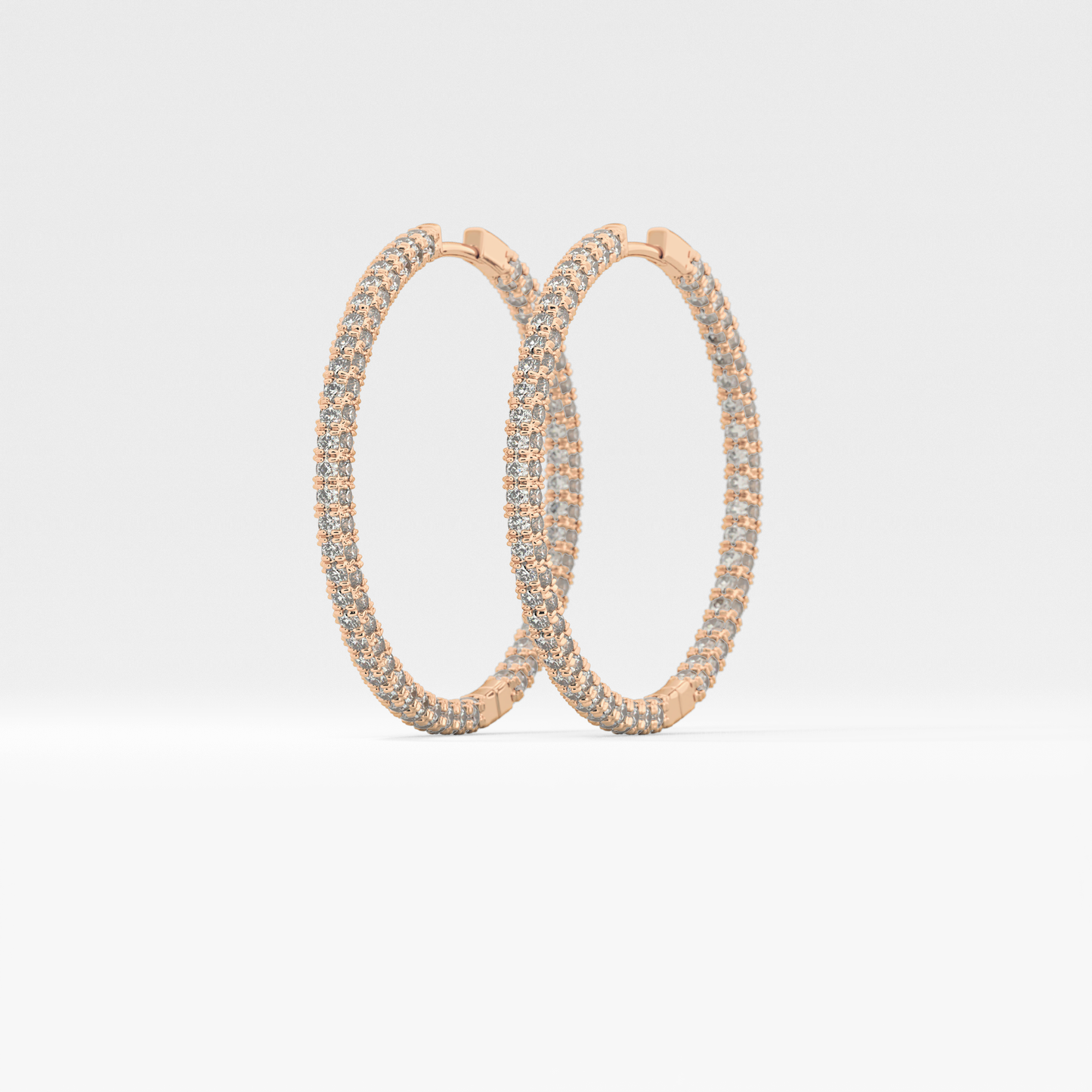 0.4 TCW Round Lab Grown Diamond Stud Earrings