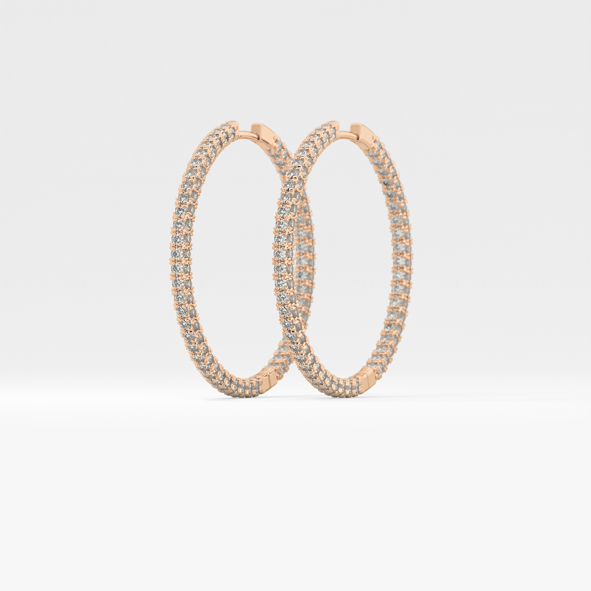 0.4 TCW Round Lab Grown Diamond Stud Earrings