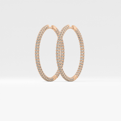 0.4 TCW Round Lab Grown Diamond Stud Earrings
