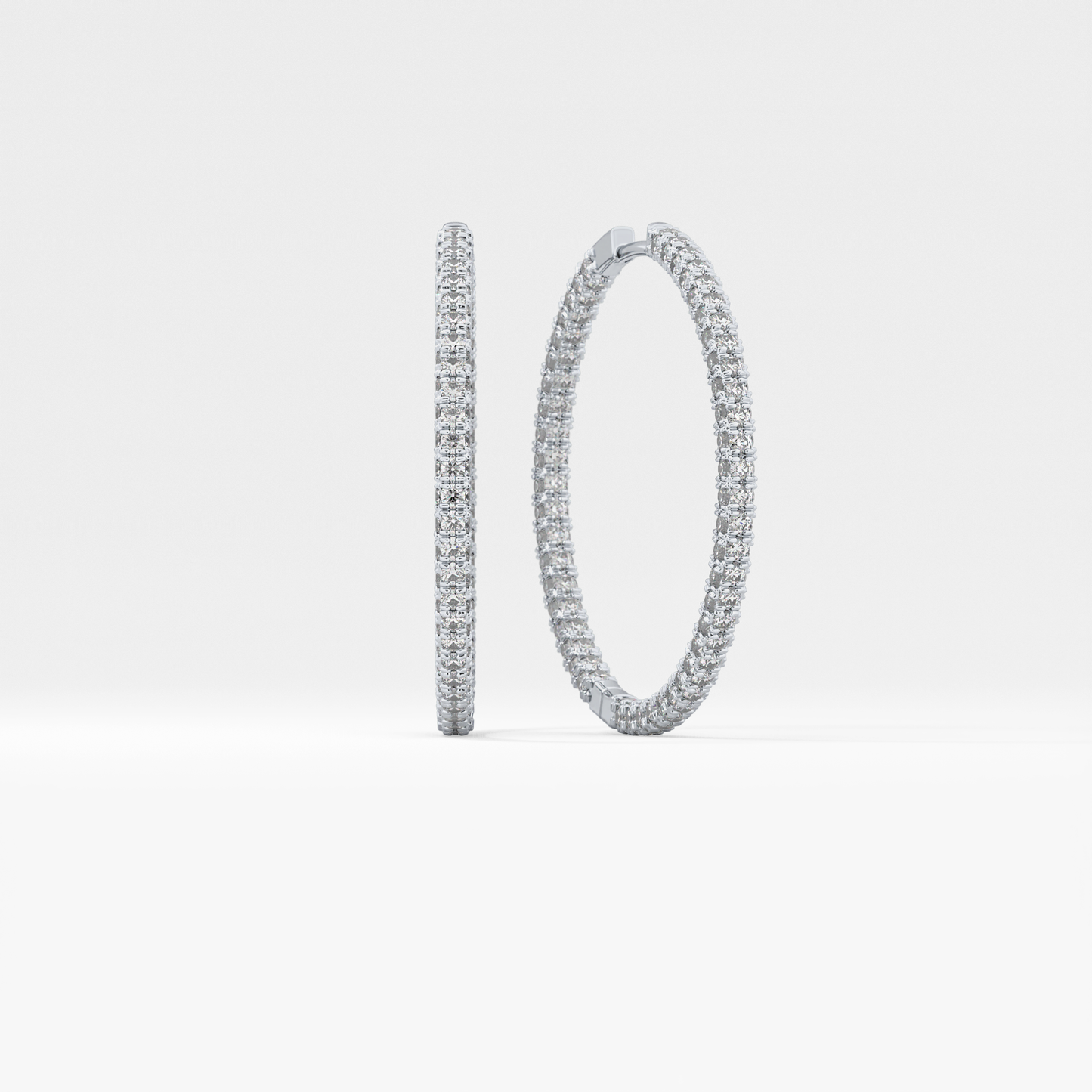 0.4 TCW Round Lab Grown Diamond Stud Earrings