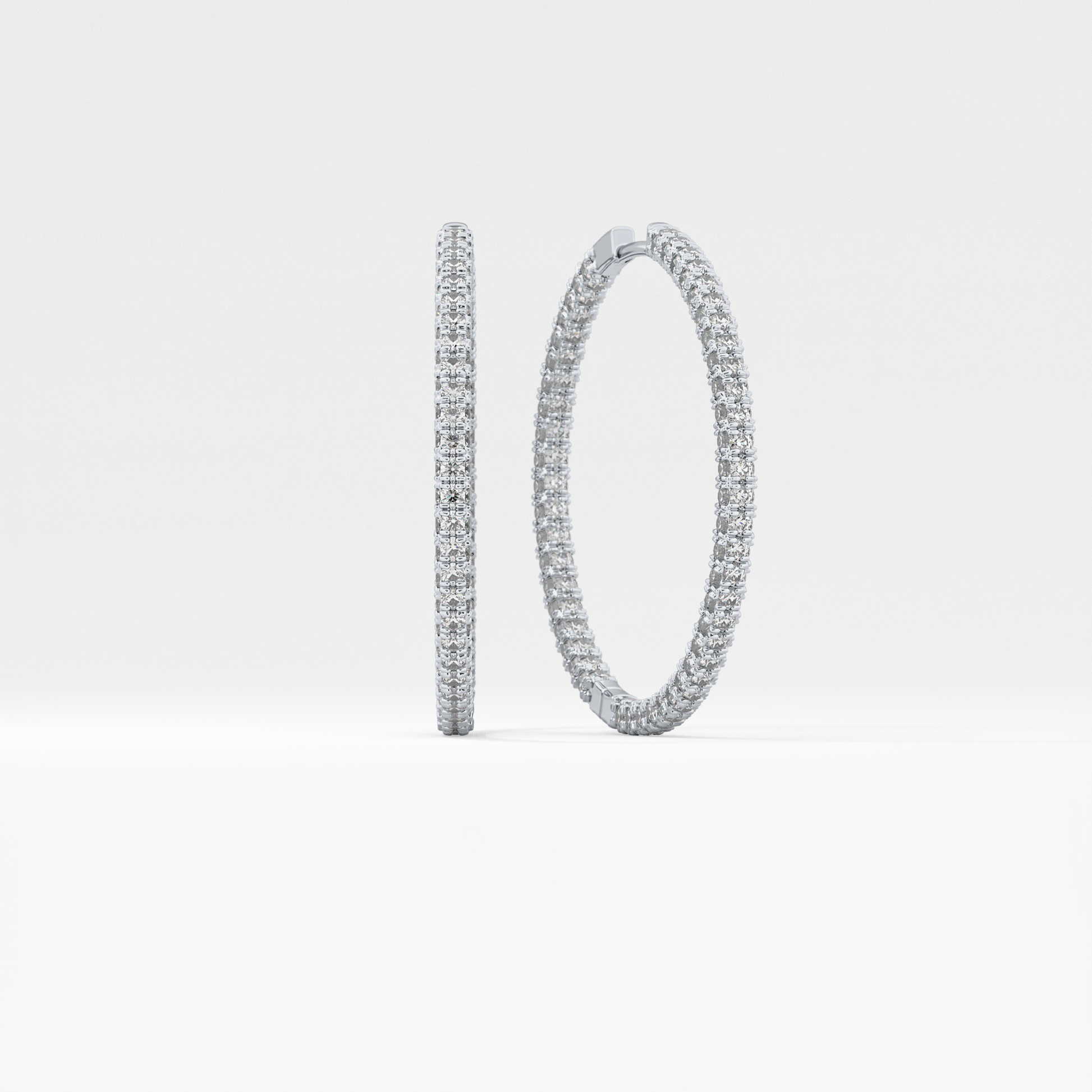 0.4 TCW Round Lab Grown Diamond Stud Earrings