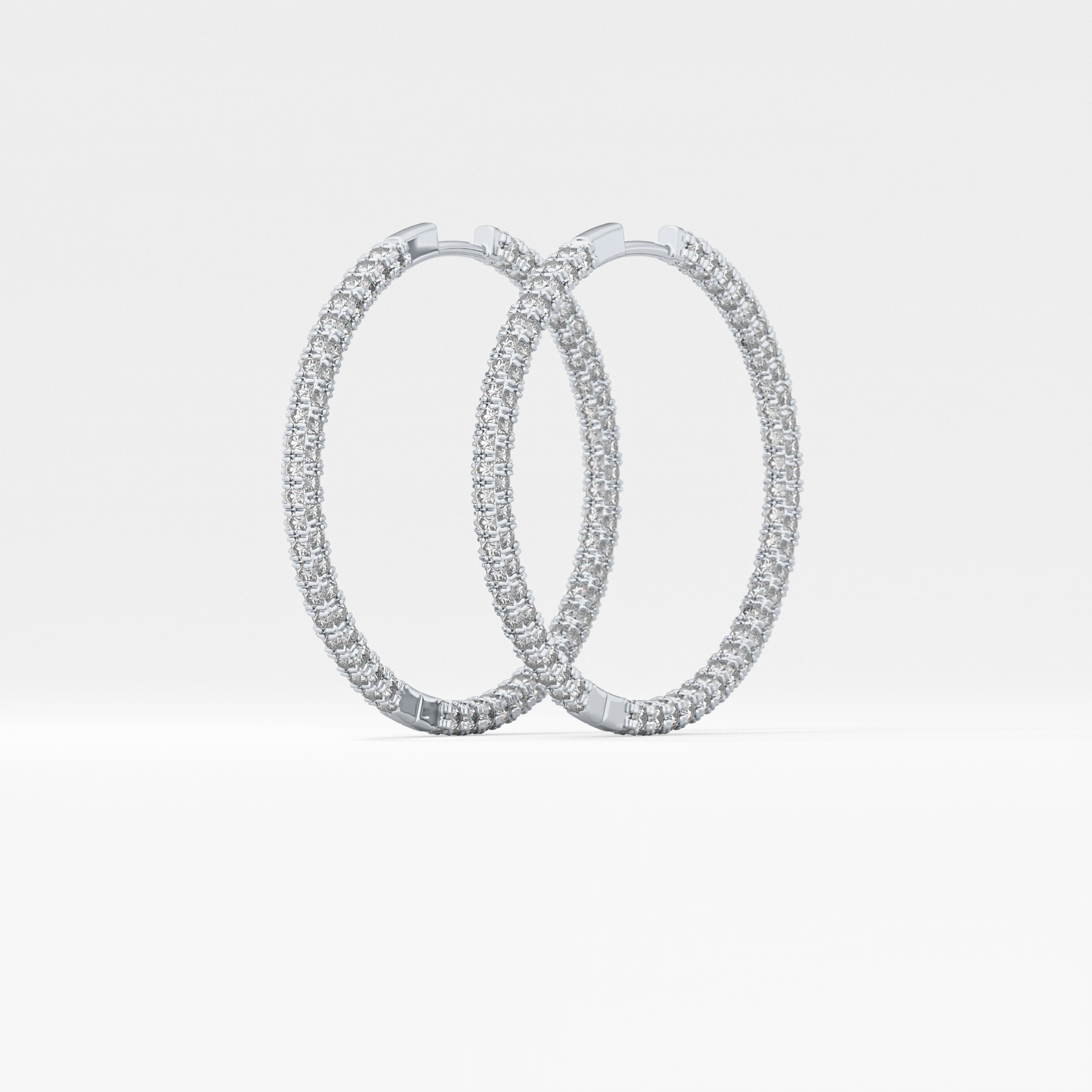 0.4 TCW Round Lab Grown Diamond Stud Earrings