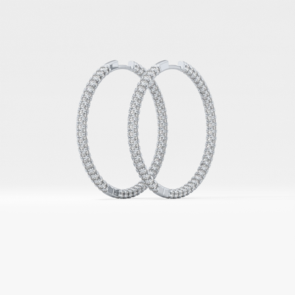 0.4 TCW Round Lab Grown Diamond Stud Earrings