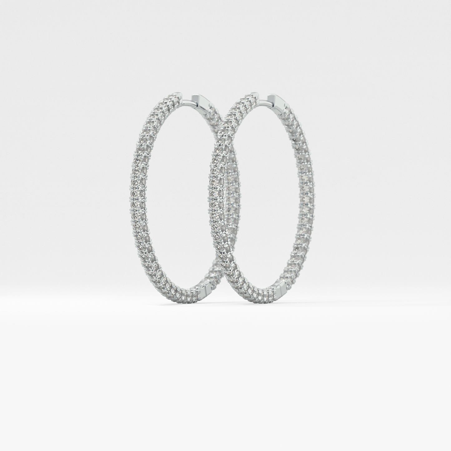 0.4 TCW Round Lab Grown Diamond Stud Earrings