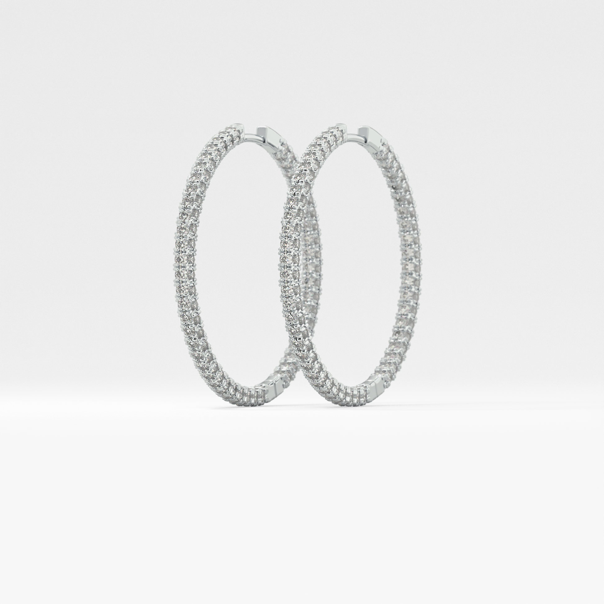 0.4 TCW Round Lab Grown Diamond Stud Earrings