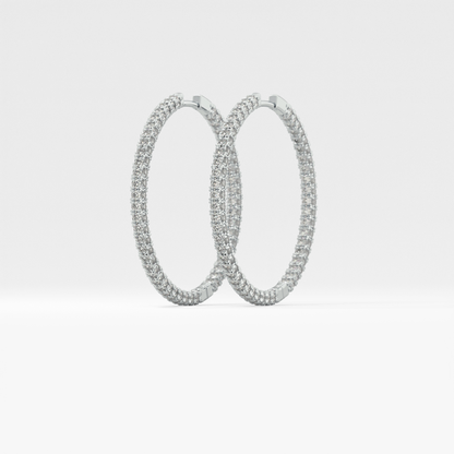 0.4 TCW Round Lab Grown Diamond Stud Earrings