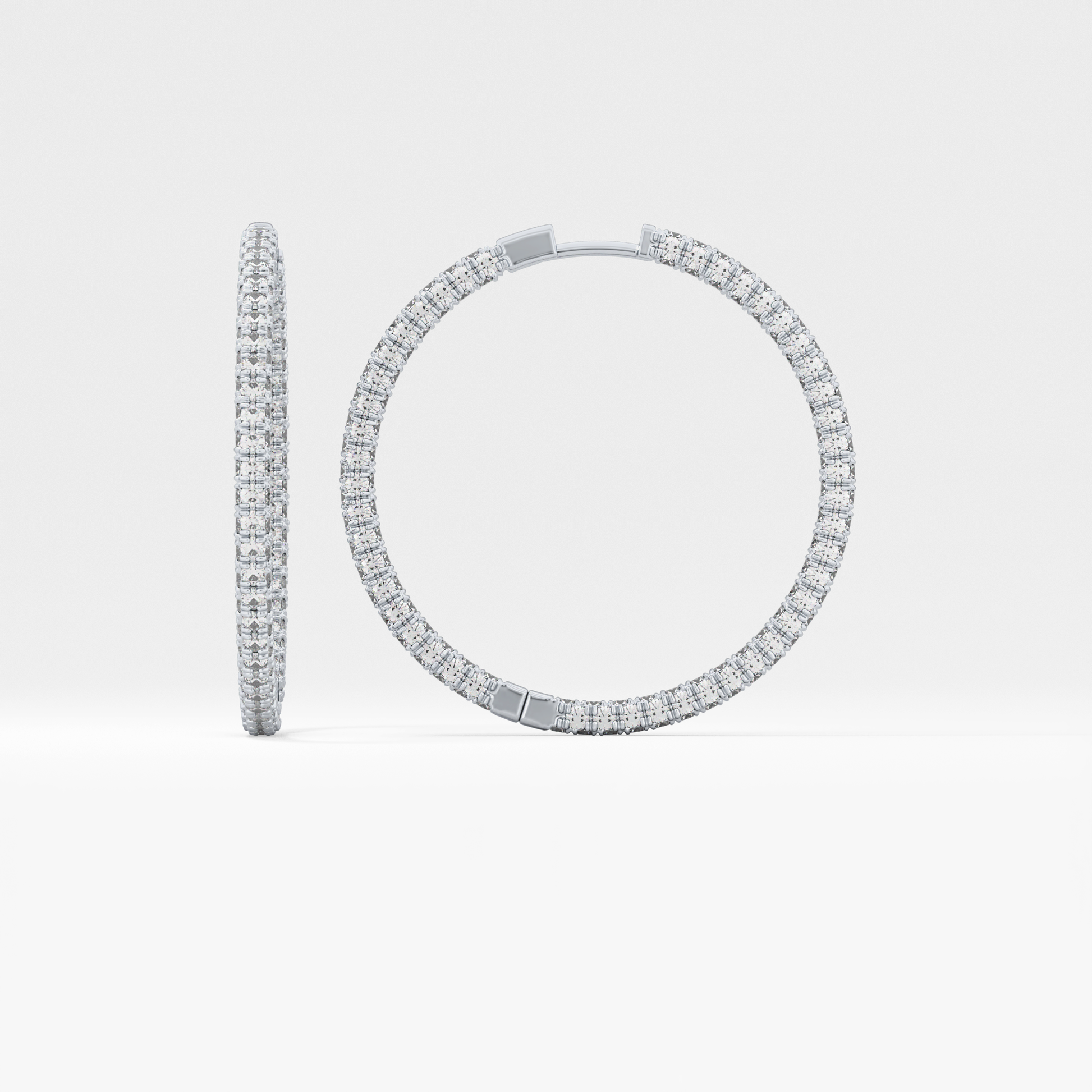 0.4 TCW Round Lab Grown Diamond Stud Earrings