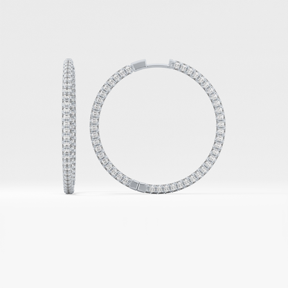 0.4 TCW Round Lab Grown Diamond Stud Earrings