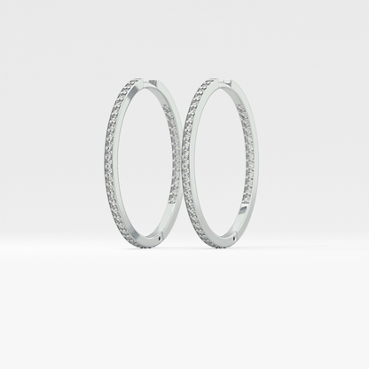 0.4 TCW Round Lab Grown Diamond Stud Earrings