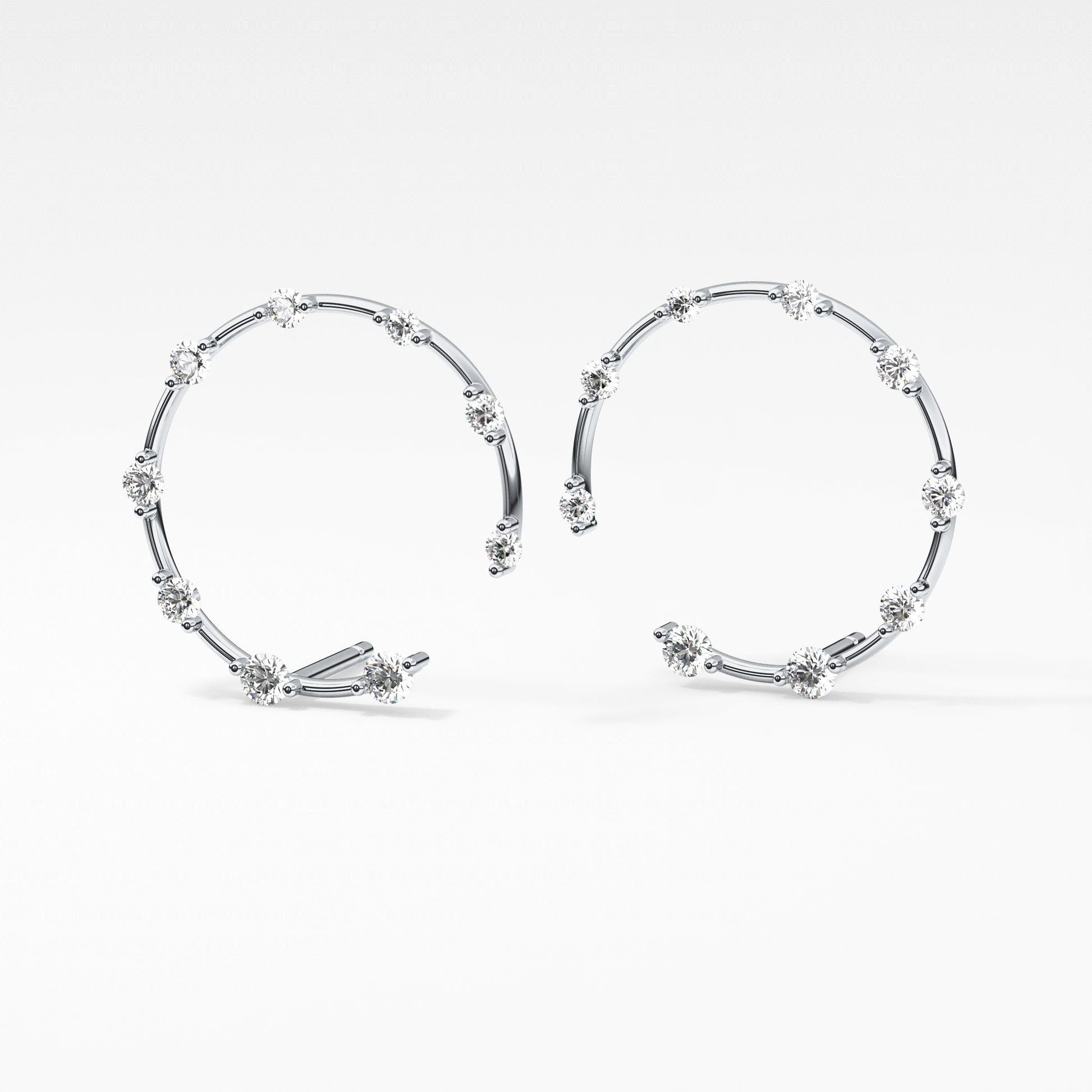 0.4 TCW Round Lab Grown Diamond Stud Earrings