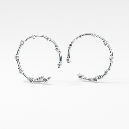 0.4 TCW Round Lab Grown Diamond Stud Earrings